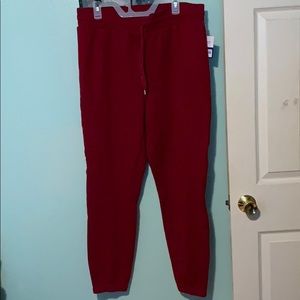 Womens Dark Read Sweat Pants XL